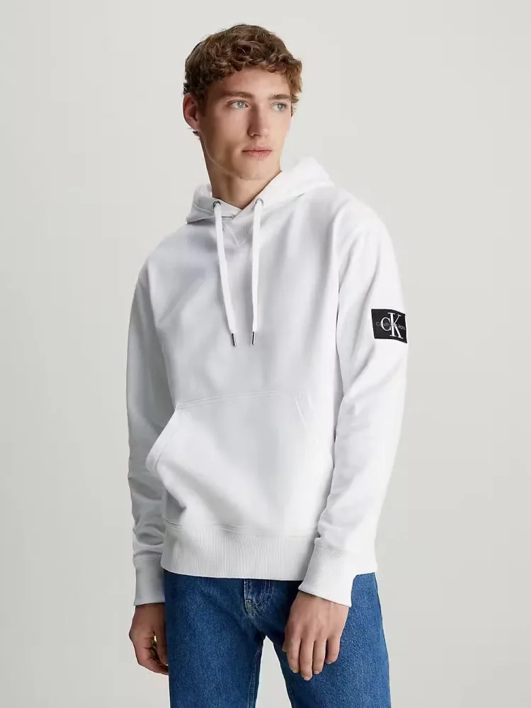 Calvin Klein Felpa Uomo Badge Hodie - immagine 3