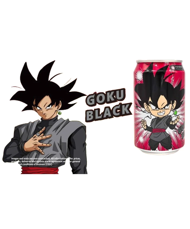 Dragon Ball Super Goku Black - Ocean Bomb Peach Flavor Sparkling Water