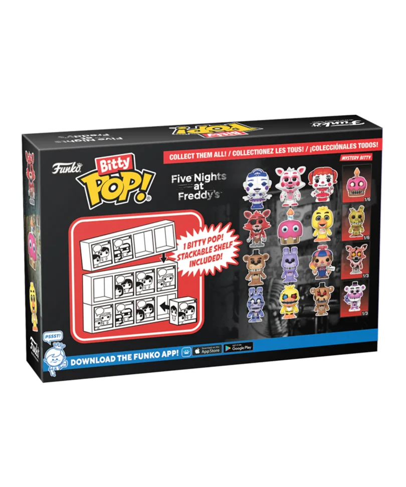 Nightmare Bonnie / Nightmare Chica / Nightmare Freddy / Mystery Bitty (4-Pack) - immagine 2