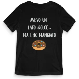 TeesBlitz tee127 – T-Shirt divertente – Avevo un lato dolce ma l’ho mangiato TeesBlitz tee127 – T-Shirt divertente – Avevo un lato dolce ma l’ho mangiato