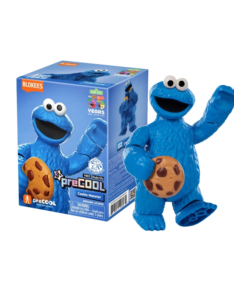 Sesame Street Blokees Plastic Model Kit Classic Class Cookie Monster