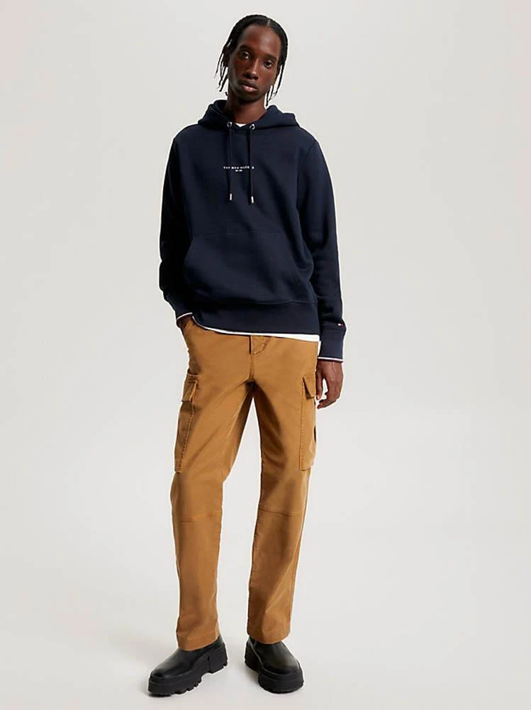 Tommy Hilfiger Felpa Uomo Logo Tipped Hoody - immagine 3