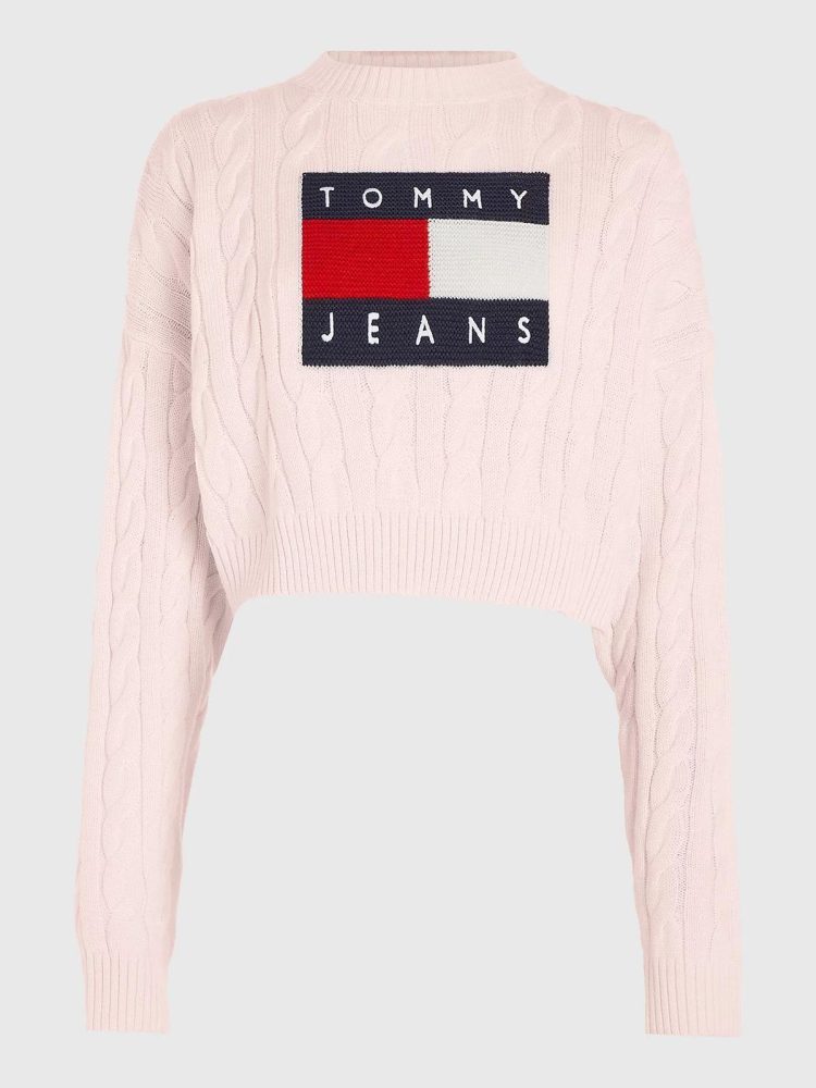 Tommy Hilfiger Maglia Donna Center Flag