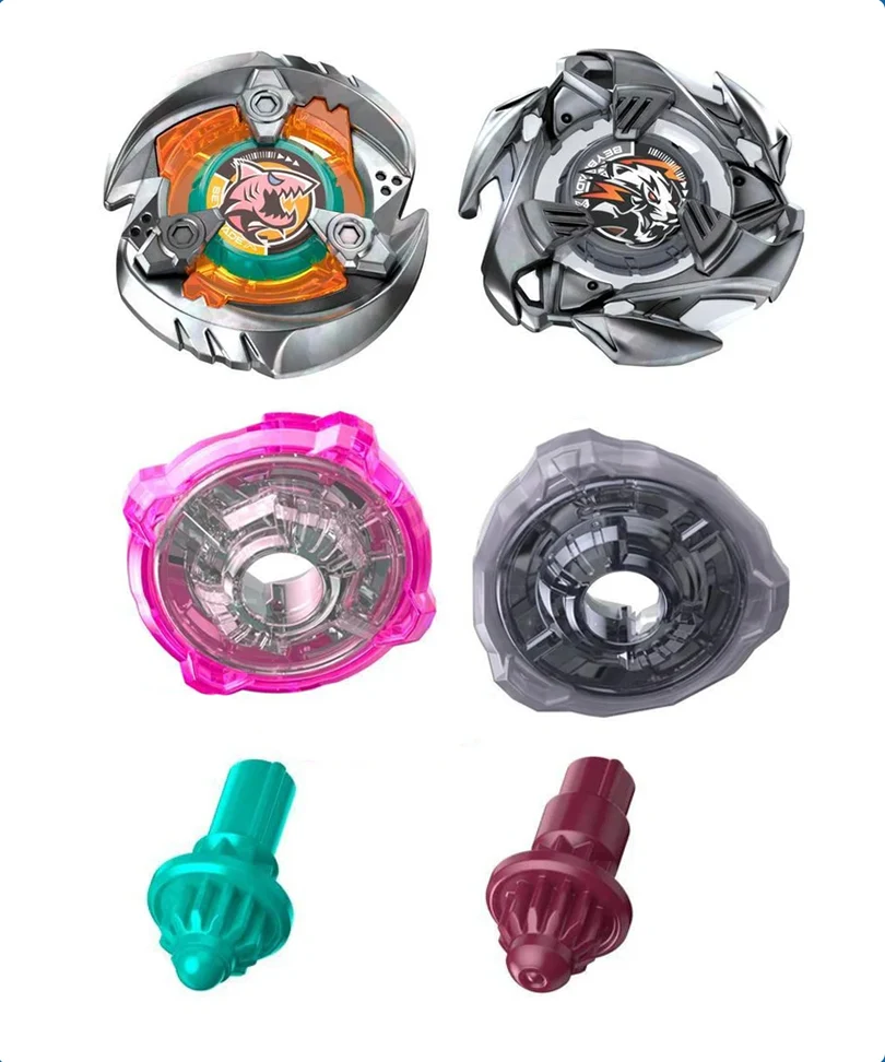 Beyblade X - Dual Pack: Gill Shark 4-70O & Pearl Tiger 3-60U - immagine 2