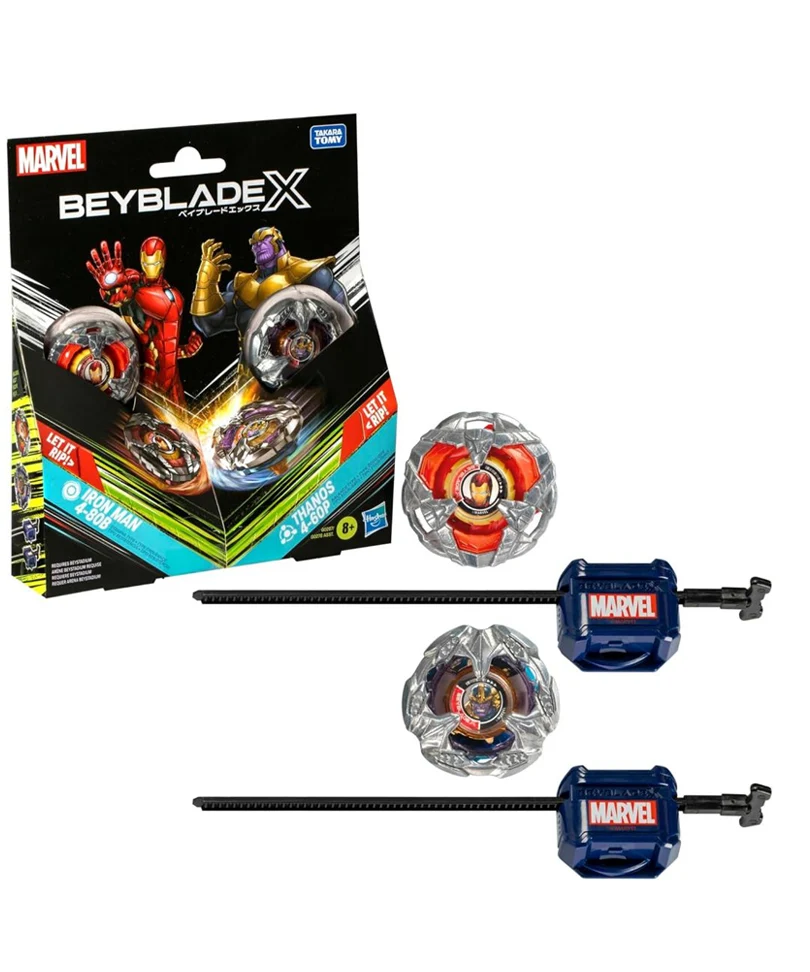 Beyblade X - Marvel Dual Pack: Thanos 4-60P & Iron Man 4-80B