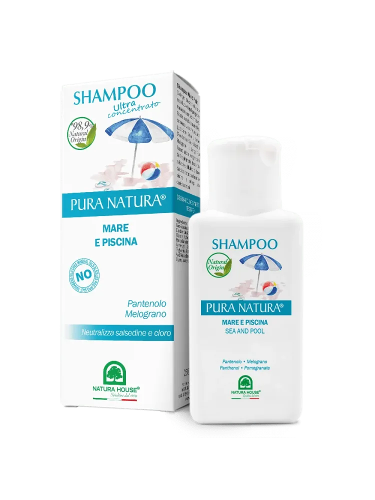 SHAMPOO MARE e PISCINA con PANTENOLO  Neutralizza Salsedine e Cloro – Super delicato, lavaggi giornalieri