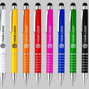 Penna a sfera in alluminio a torsione con pennino touch – stampa digitale a colori Penna a sfera in alluminio a torsione con pennino touch – stampa digitale a colori