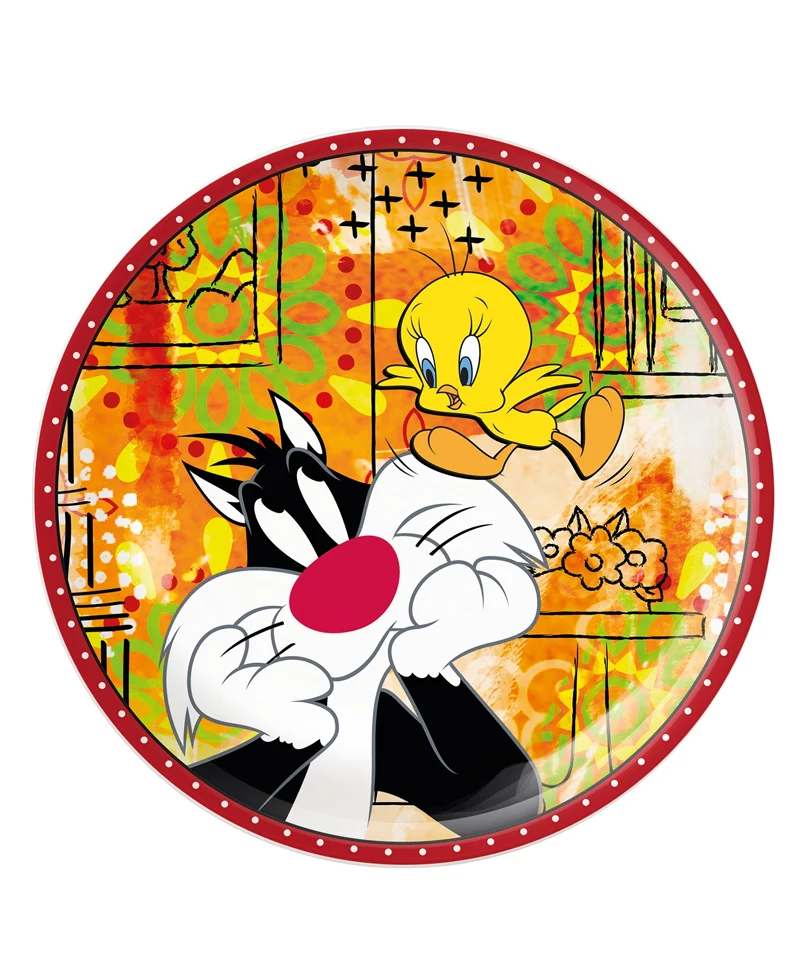 Looney Toones – 19cm Plate – Syvester & Tweety