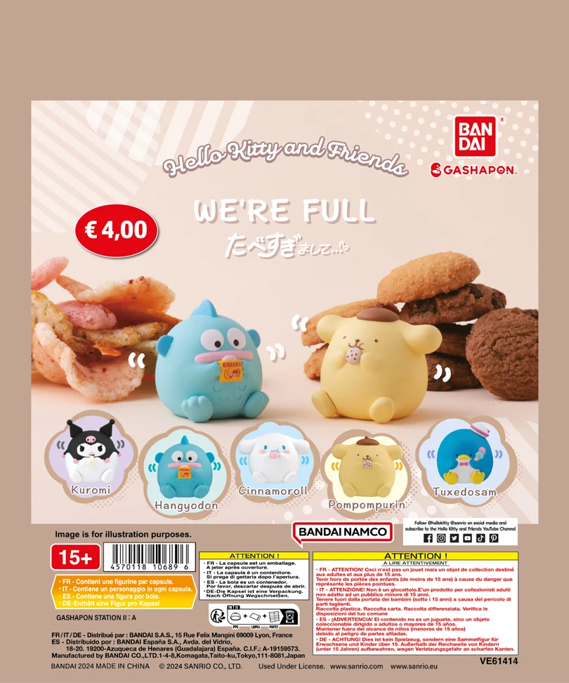 Sanrio Gashapon Capsule - We're Full - immagine 2