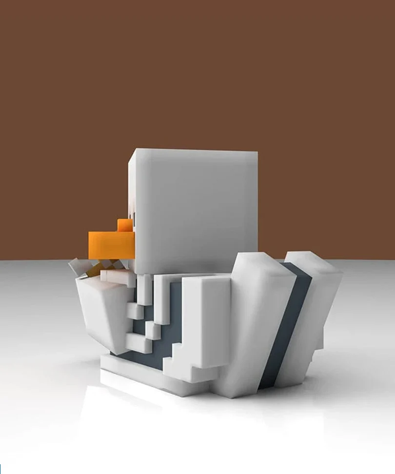 Minecraft Skeleton Mini TUBBZ Cosplaying Duck Collectable - immagine 2