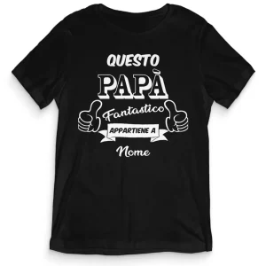 TeesBlitz T-Shirt divertente – Questo papà fantastico appartiene a (NOME) – tee21-039 TeesBlitz T-Shirt divertente – Questo papà fantastico appartiene a (NOME) – tee21-039