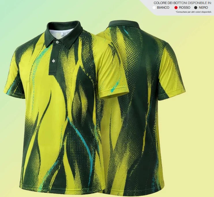 Polo Sublimatica Recife – Maniche Corte, 2 Bottoni | Min. 25 pz