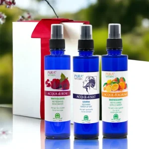 ACQUE AROMATICHE Set – Acqua di Rose, Acqua di Nat, Acqua di Agrumi – Eco Spray No Gas