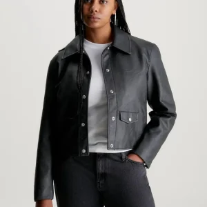 Calvin Klein Giacca Donna Faux Leather Calvin Klein Giacca Donna Faux Leather