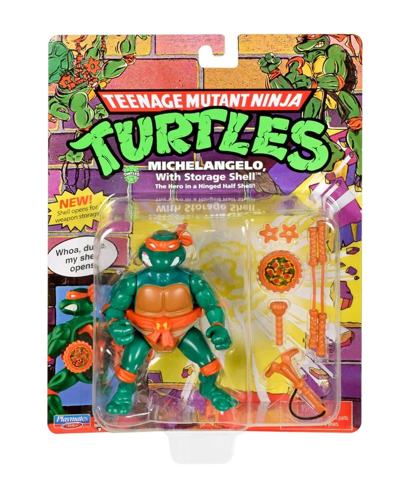 Michelangelo With Storage Shell - Teenage Mutant Ninja Turtles Action Figures