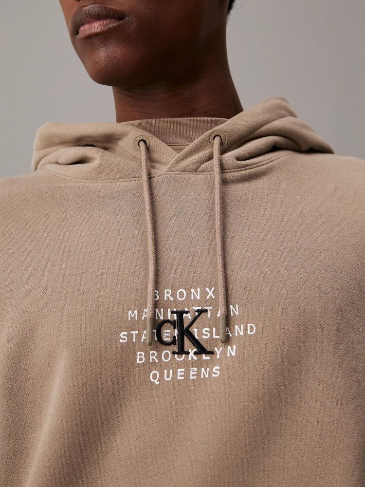 Calvin Klein Felpa Uomo Nyc Stamp Graphic - immagine 3