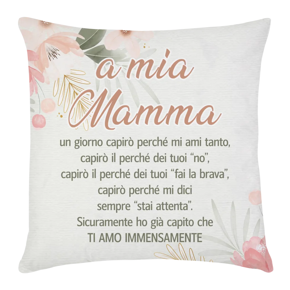 Cuscino 40×40 grafica FESTA DELLA MAMMA