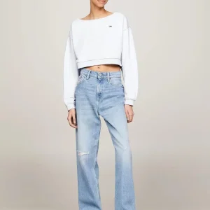 Tommy Hilfiger Maglia Donna Crp Off Shoulder Tommy Hilfiger Maglia Donna Crp Off Shoulder