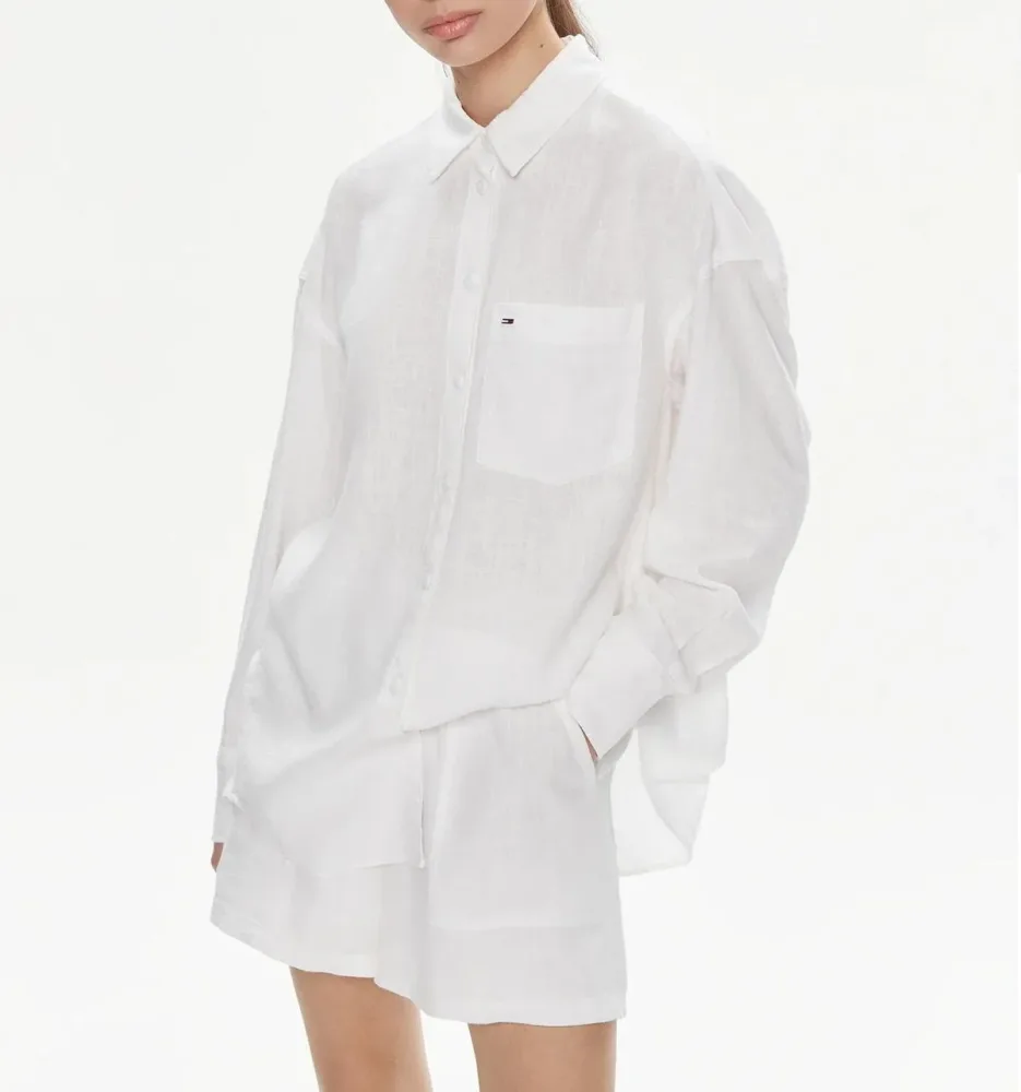 Tommy Hilfiger Camicia Donna Ovr Linen