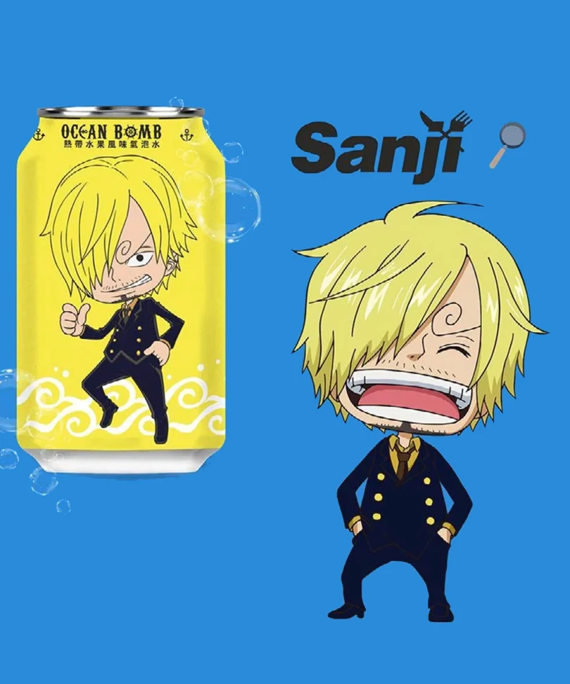 One Piece - Sparkling W - Sanji - Ocean Bomb Tropical Fruit - Canette 33 Cl