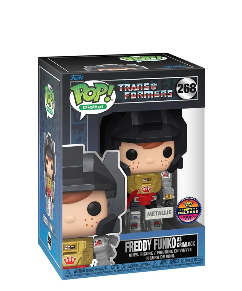 Freddy Funko as Grimlock (Metallic)