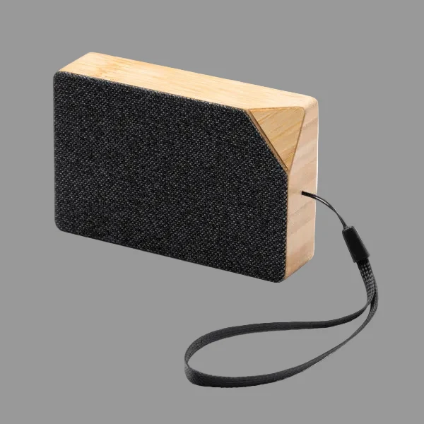Altoparlante Wireless Solare in Bambù e RPET | 3W