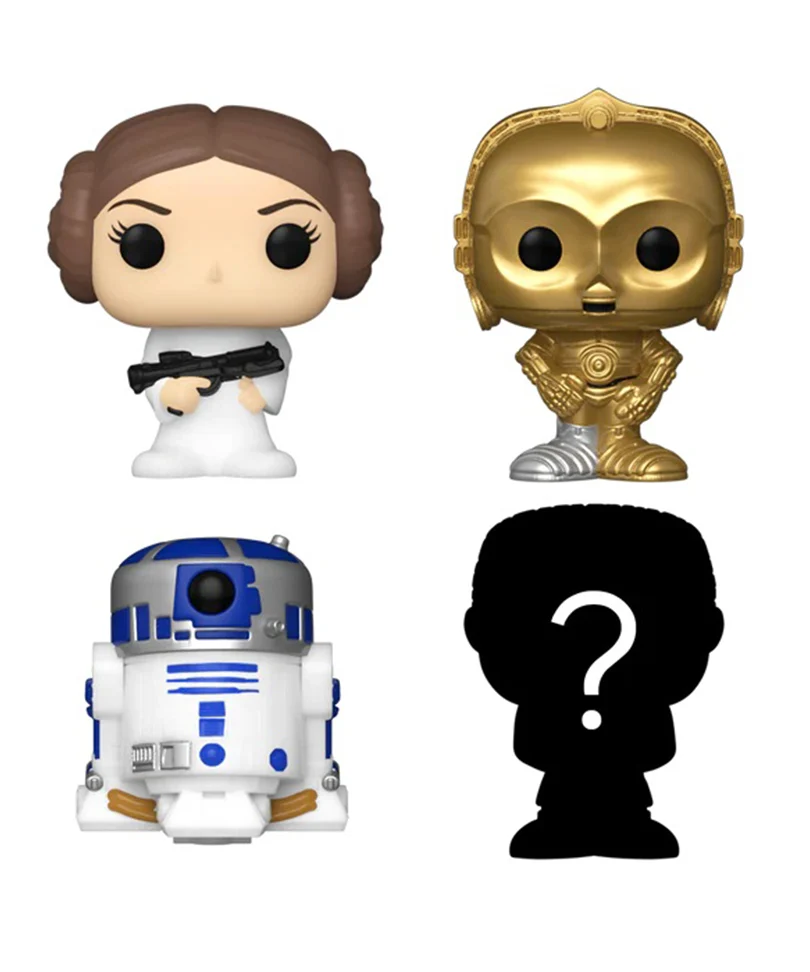 Princess Leia / C-3PO / R2-D2 / Mystery Bitty (4-Pack) - immagine 2