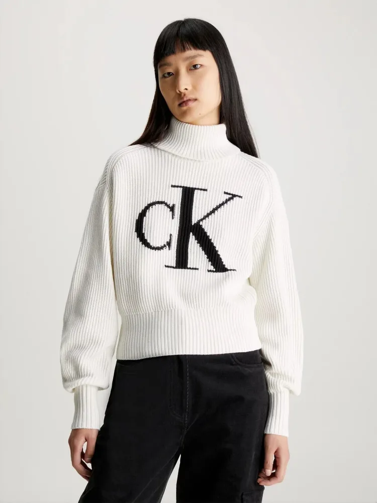 Calvin Klein Maglia Donna Blown Up Ck Loose Sw - immagine 2