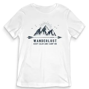 TeesBlitz tee224 – T-Shirt grafiche originali – Wanderlust