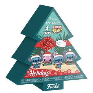 Lilo & Stitch 4-Pack Pocket POP! Keychains Happy Holidays Lilo & Stitch 4-Pack Pocket POP! Keychains Happy Holidays