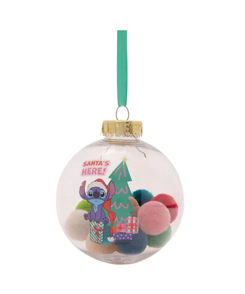 Stitch - Set of 7 Xmas Pom Poms Baubles - immagine 2