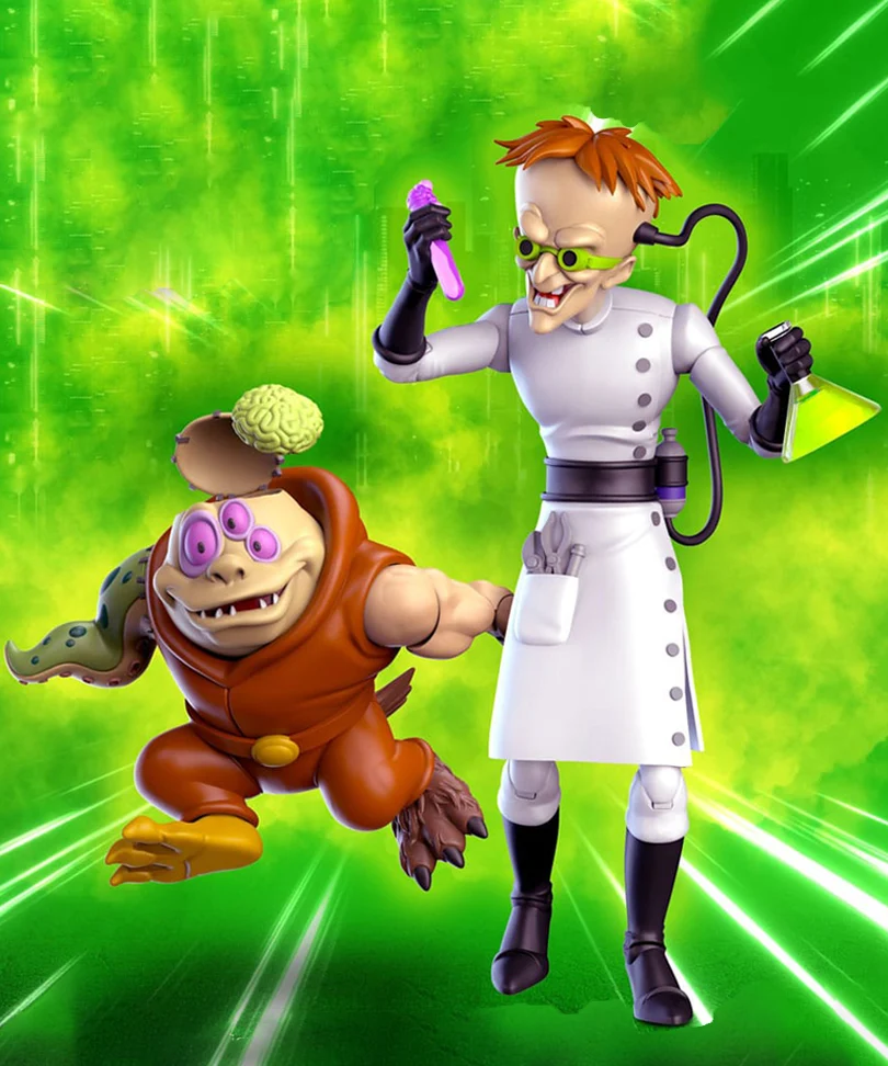 Biker Mice From Mars - Karbunkle & Fred The Mutant - Action Figure 23 cm - immagine 2