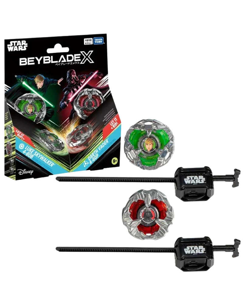 Beyblade X - Star Wars Dual Pack: Luke Skywalker 4-80B & Darth Vader 4-60P