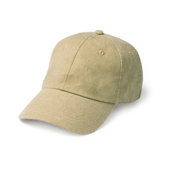Cappello a 6 Sezioni Effetto Scolorito – 100% Cotone, Ventilato, Chiusura a Velcro
