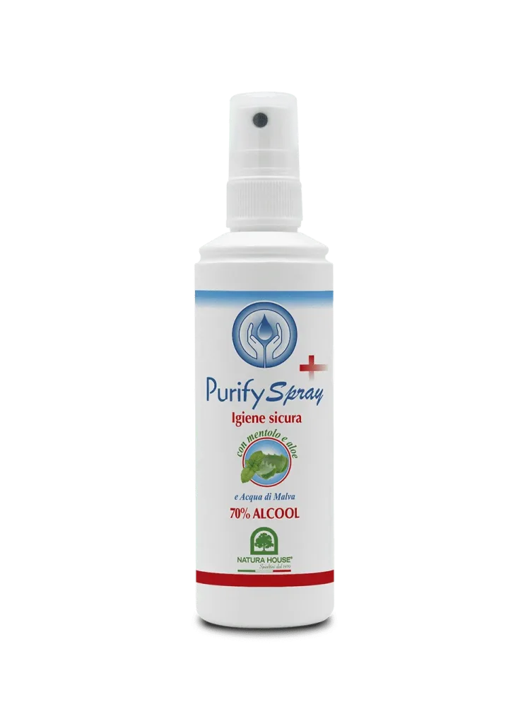 PURIFY SPRAY – Igienizzante, Antibatterico – Igiene Sicura Alcool al 70%