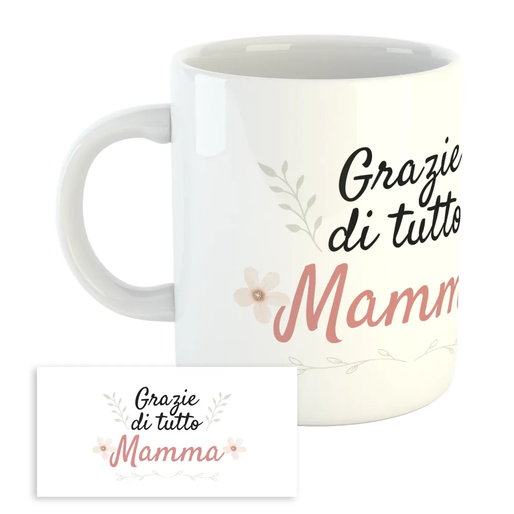 Tazza Mug Festa della Mamma – Grazie di tutto