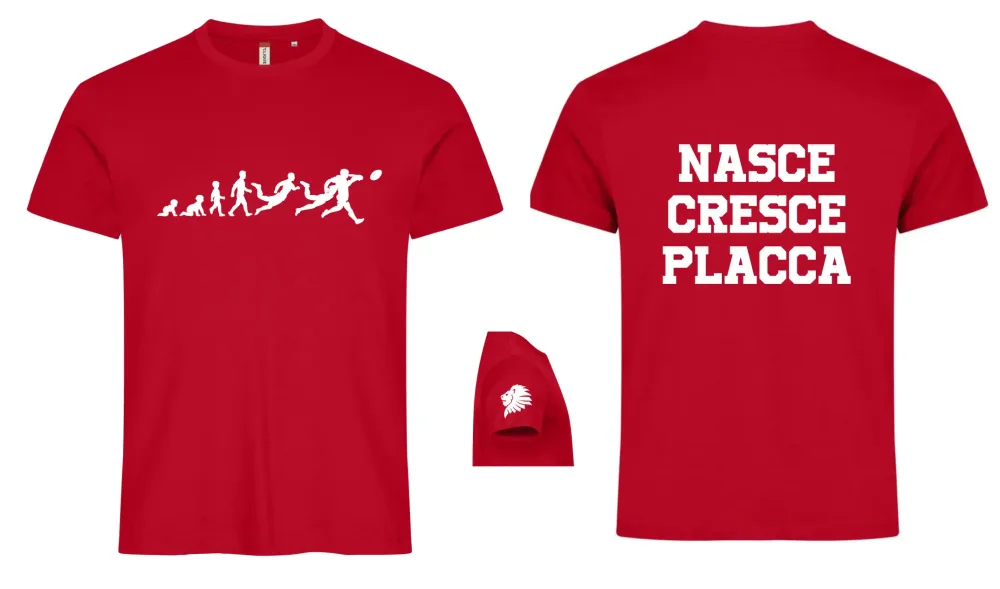 T-Shirt Nasce Cresce con Placca – Valdisieve Rugby