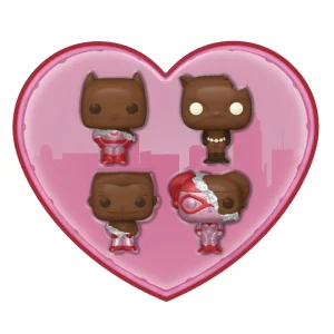 Batman (Val Choc) / Catwoman (Val Choc) / Harley Quinn (Val Choc) / The Joker (Val Choc) 4-Pack DC Valentine Mystery Minis Batman (Val Choc) / Catwoman (Val Choc) / Harley Quinn (Val Choc) / The Joker (Val Choc) 4-Pack DC Valentine Mystery Minis