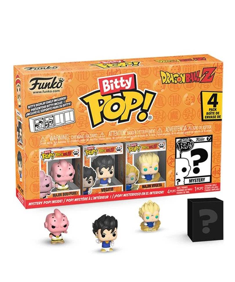 Majin Buu (Pure) / Vegito / Majin Vegeta / Mystery Bitty (4-Pack)