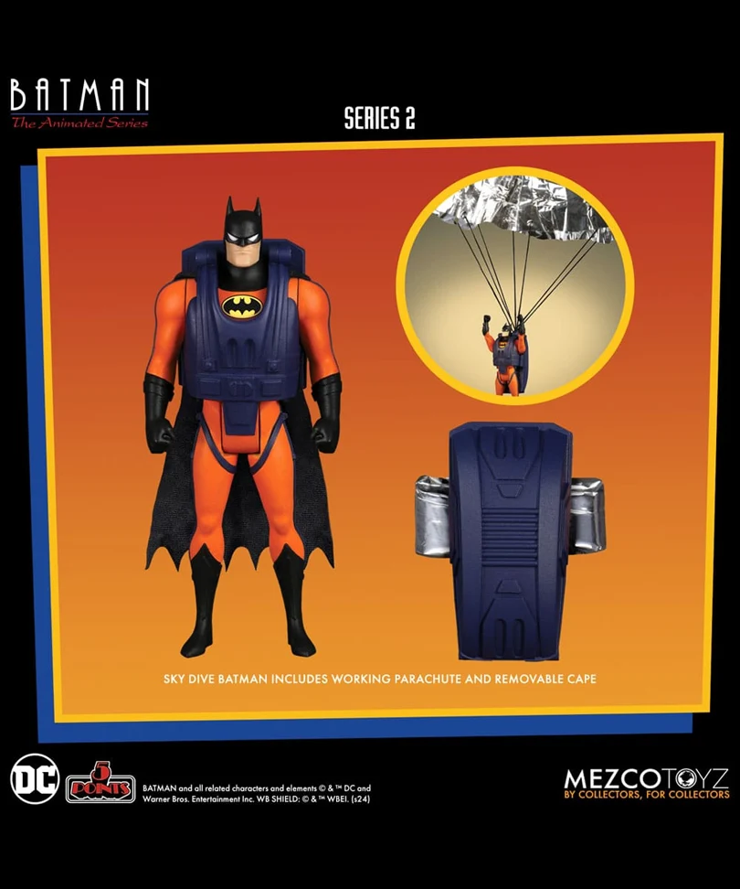 Batman: The Animated Series 2 (Sky Dive Batman) - DC Comics 5 Points Action Figures 9 cm