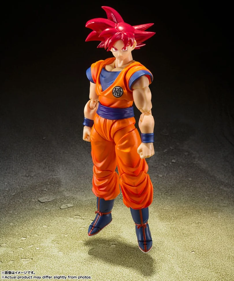 Dragon Ball Super - SSG Goku God of Virtue - Action Figure S.H. Figuarts 14 cm - immagine 2