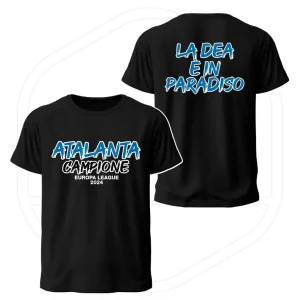 T-SHIRT ATALANTA VITTORIA EUROPA LEAGUE 2024 T-SHIRT ATALANTA VITTORIA EUROPA LEAGUE 2024