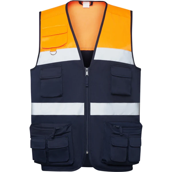 Gilet Multitasche Bicolore Alta Visibilità BETA – Fasce Riflettenti - immagine 2