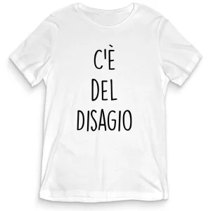 T-shirt Divertente – C’È DEL DISAGIO – tee24-024 T-shirt Divertente – C’È DEL DISAGIO – tee24-024