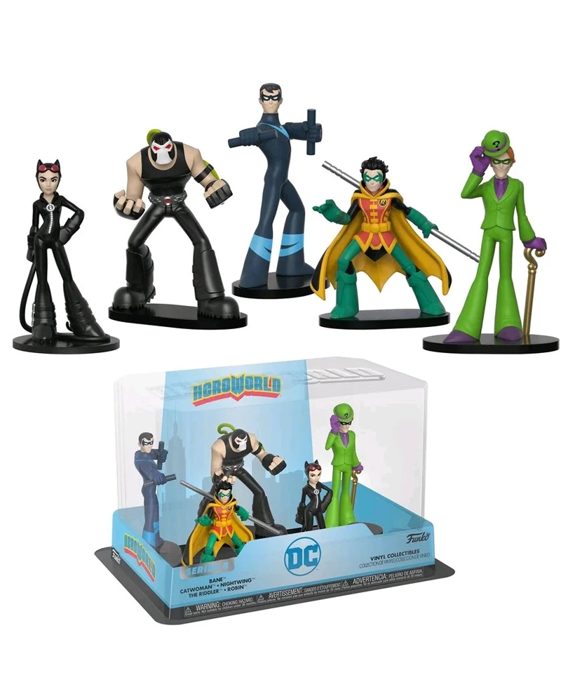 Heroworld Bane - Catwoman - Nightwing - The Riddler - Robin