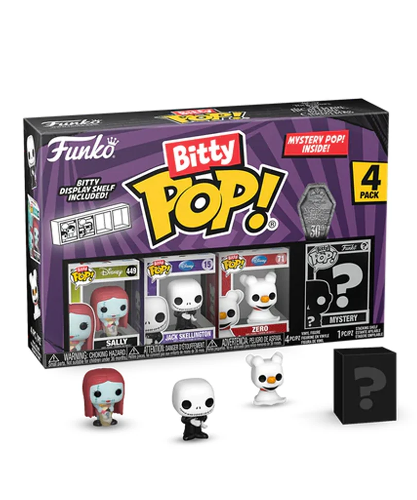 Sally / Jack Skellington / Zero / Mystery Bitty (4-Pack)