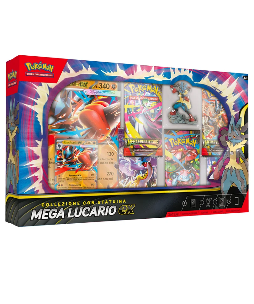 Premium Collection - Pokemon Card Game - Megaevoluzione Lucario Ex (Con Statuina)