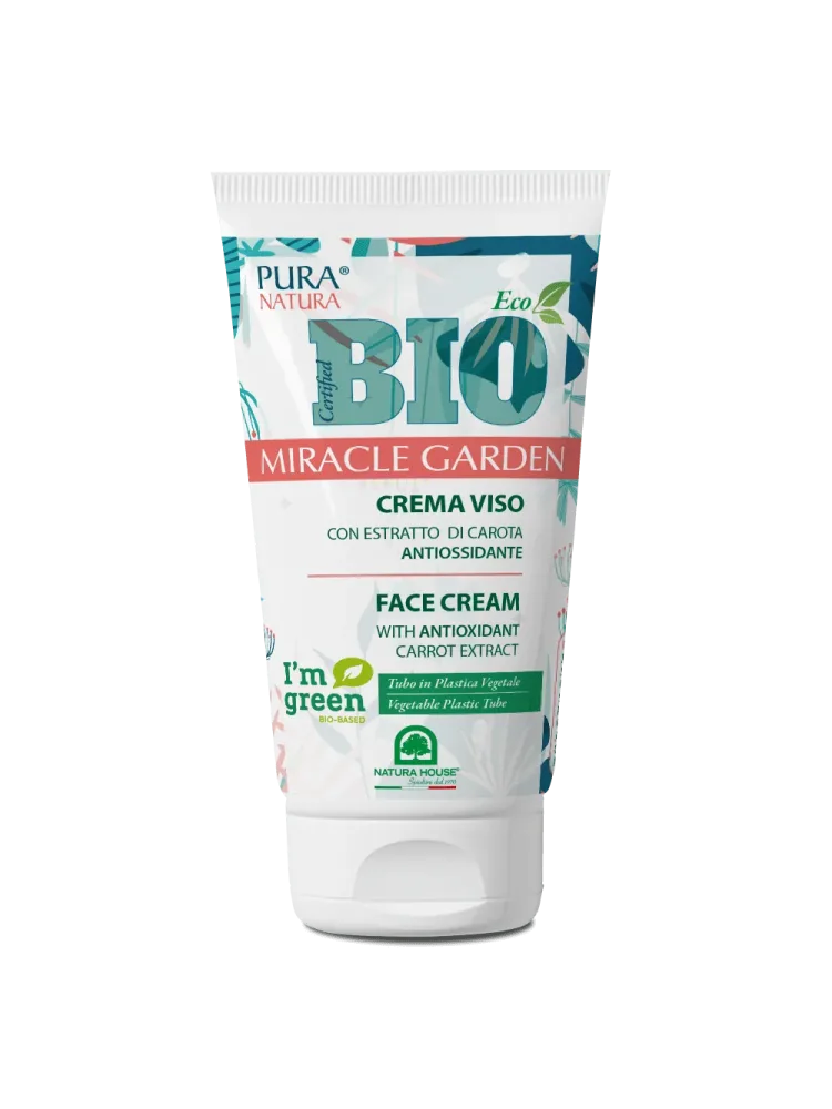 MIRACLE GARDEN BIO CREMA VISO all'Estratto di Carota, Antiossidante