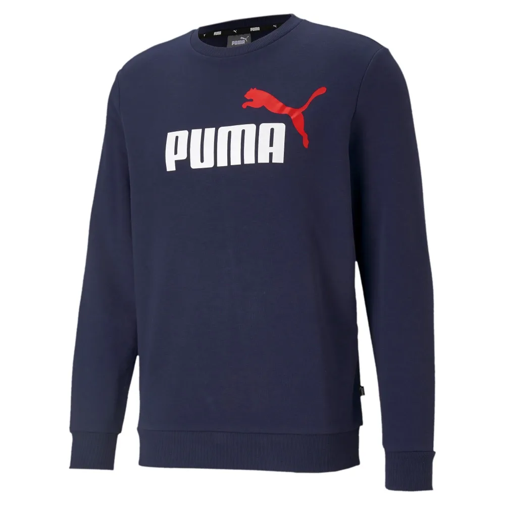 Puma Felpa Uomo Ess 2 Big Logo Crew
