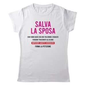 TeesBlitz T-Shirt Donna ADDIO NUBILATO – Salva la Sposa – teeADNC-001 TeesBlitz T-Shirt Donna ADDIO NUBILATO – Salva la Sposa – teeADNC-001